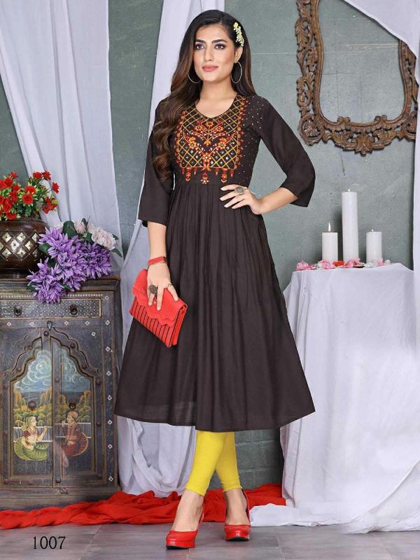 Tern Vol 2 Rayon Slub Designer Exclusive Kurti collecttion